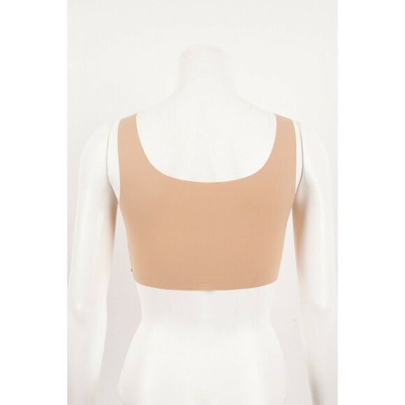 Lot 2 Rhonda Shear Bras Seamless SzS Tan Blue Remove Pads Nylon Spandex 9595x2 - Picture 10 of 12